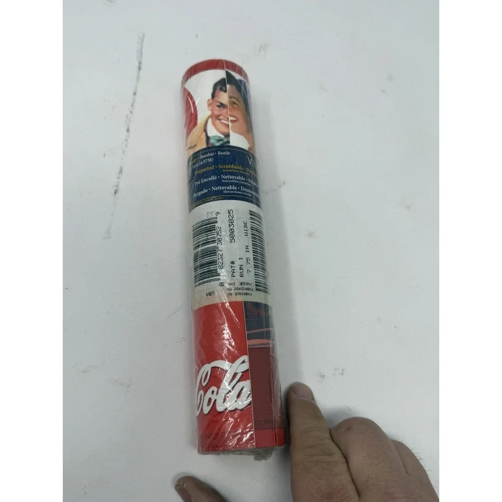 Vintage Coca-Cola Wallpaper Border Red Coke Date Night‎ 7.75